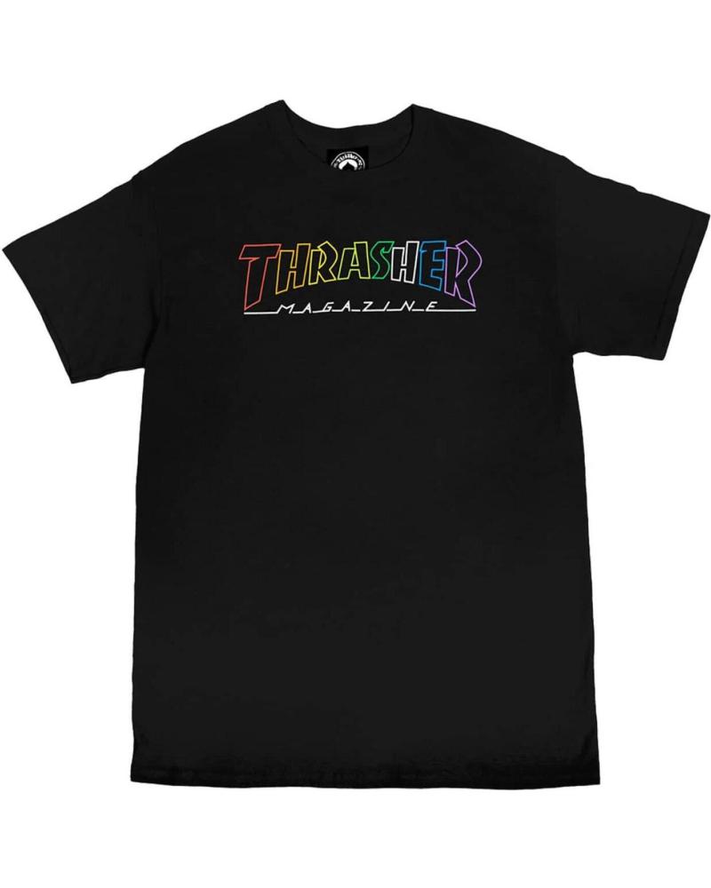 T-SHIRT THRASHER OUTLINED RAINBOW MAGAZINE B MULTICOLORE MULTICOLOR