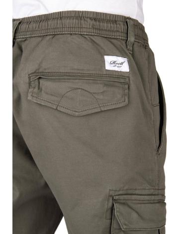 REELL REFLEX RIB - CALÇA JOGGER CARGO VERDE VERDE