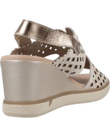 FLUCHOS SANDALIAS MUJER MODELO F1972 COLOR BEIS RAW