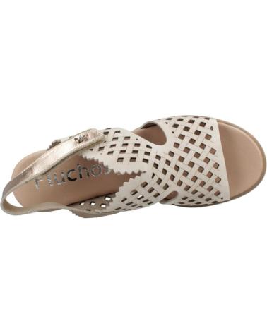 FLUCHOS SANDALIAS MUJER MODELO F1972 COLOR BEIS RAW