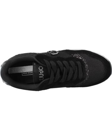 LIU JO ZAPATILLAS MAXI WONDER LOW 02 NEGRO BLACK BLACK