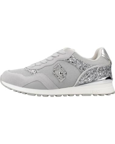 LIU JO ZAPATILLAS MAXI WONDER LOW 02 GRIS SILVER SILVER