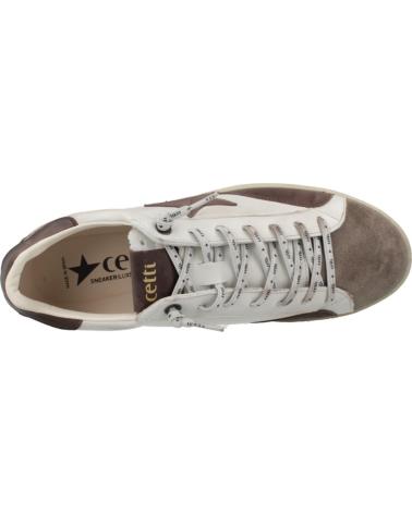 CETTI SNEAKERS C1342 INV26 WHITE BROWN STLBLC STLBLC
