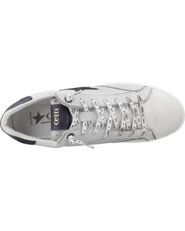 CETTI SNEAKERS C1342 INV26 WHITE WITH BLACK STAR BLANCO