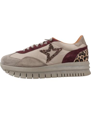 CETTI 170097 MARROM BEGE COM PLATAFORMA E DETALHE DE ESTAMPA ANIMAL PRINT BEIGE