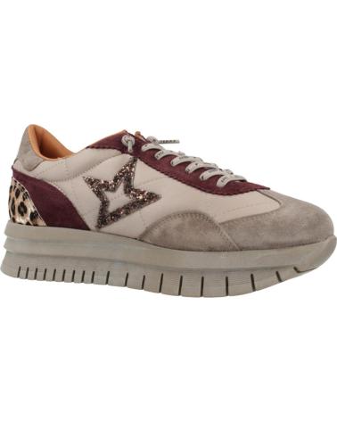 CETTI 170097 MARROM BEGE COM PLATAFORMA E DETALHE DE ESTAMPA ANIMAL PRINT BEIGE