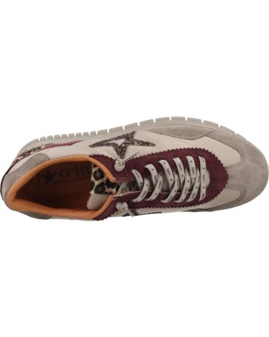 CETTI 170097 MARROM BEGE COM PLATAFORMA E DETALHE DE ESTAMPA ANIMAL PRINT BEIGE