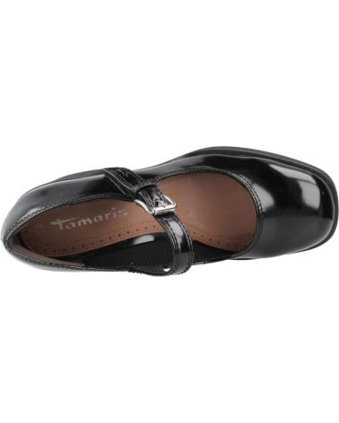 TAMARIS MARY JANE PUMPS MODEL 22409-45 BLACK BLACK