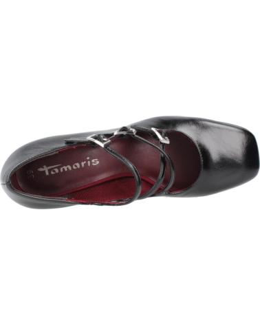 TAMARIS MARY JANE PUMPS MODEL 22458-45 BLACK BLACK