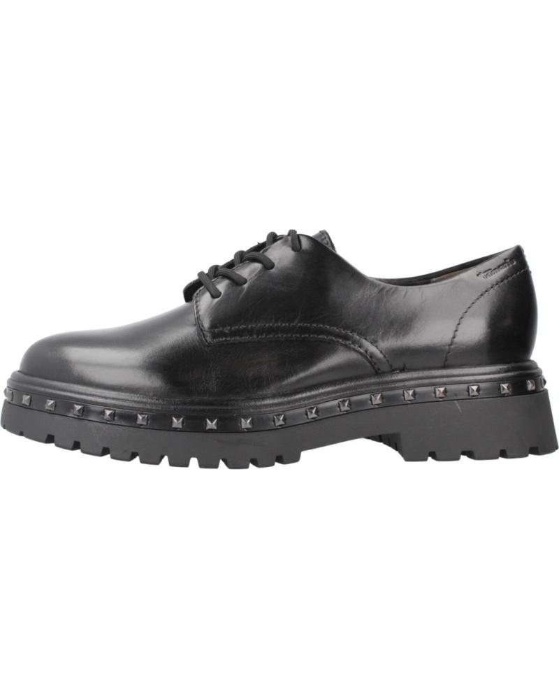 SAPATOS DE ATACADORES TAMARIS MODELO 23748 45 PRETO BLUCHER SOLA TRATORADA BLACK