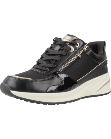 SNEAKERS CASUAL TAMARIS MODELLO 23754 45 NERO E ORO BLKGLD