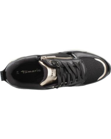 SNEAKERS CASUAL TAMARIS MODELLO 23754 45 NERO E ORO BLKGLD