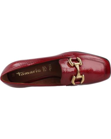 TAMARIS 24316 43 SHINY RED PATENT LEATHER WITH GOLD DETAIL RED