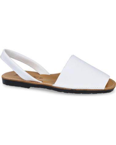 L&R SHOES WEISSE OFFENE SANDALEN BLANCO