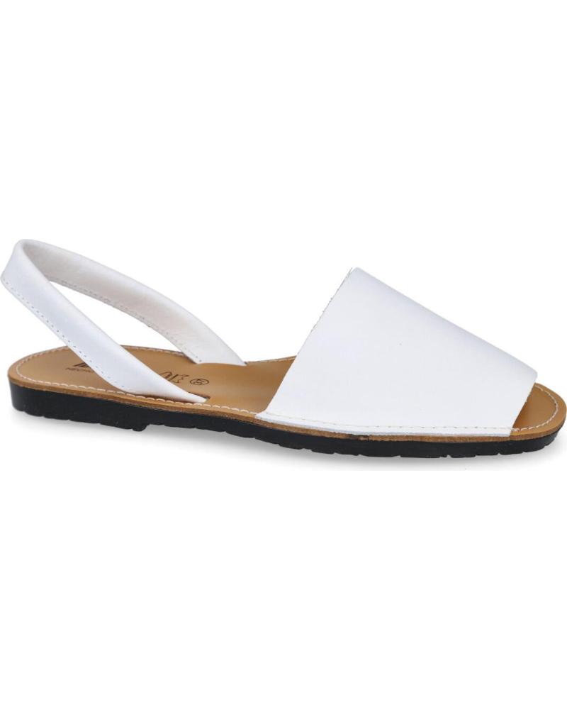 L&R SHOES WEISSE OFFENE SANDALEN BLANCO