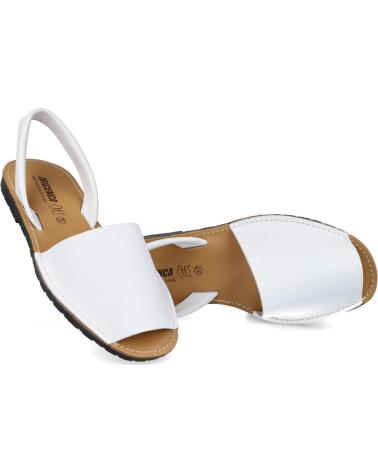 L&R SHOES WEISSE OFFENE SANDALEN BLANCO