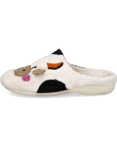 PANTUFLAS GARZÓN DISEÑO VACA BEIGE BEIG