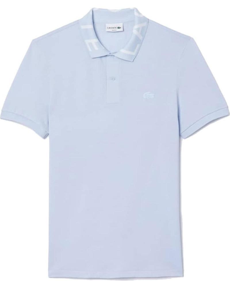 LACOSTE POLO CANELADO DE MANGA CURTA MULTICOLOR