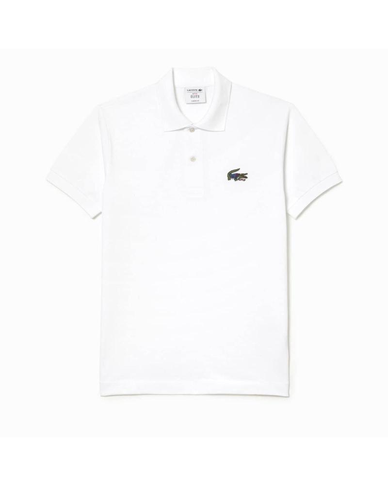 POLO LACOSTE X NETFLIX ELITE IN COTONE BIOLOGICO MULTICOLOR