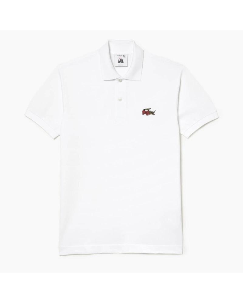 LACOSTE X NETFLIX MONEY HEIST COTTON POLO SHIRT MULTICOLOR