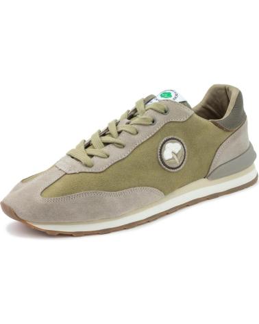NATURAL WORLD ZAPATILLA DE HOMBRE COMBINADA DE PIEL ADAL 9014H 53 KAKI