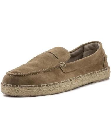 NATURAL WORLD MOCASSINO DALTON 8192 H 5 IN CAMOSCIO E JUTA MARRONE MARRON