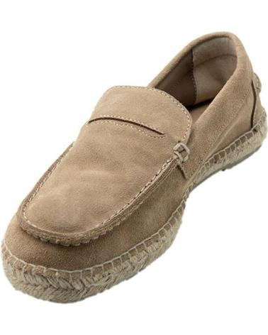 NATURAL WORLD DALTON 8192 H 5 SUEDE AND JUTE LOAFER BROWN MARRON