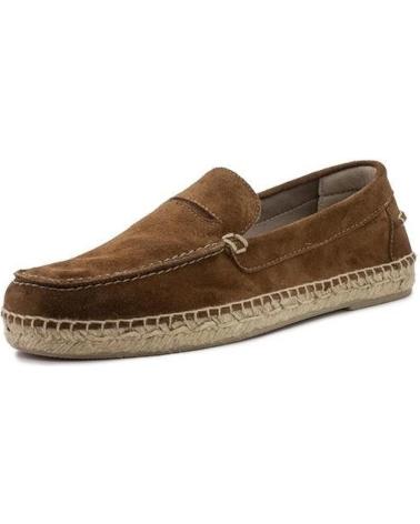 NATURAL WORLD DALTON 8192 H 5 SUEDE AND JUTE LOAFER BROWN MARRON
