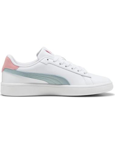 PUMA JSMASH V25 WHITE WITH PINK AND AQUA GREEN - PUZPJV2531BD BLANCO