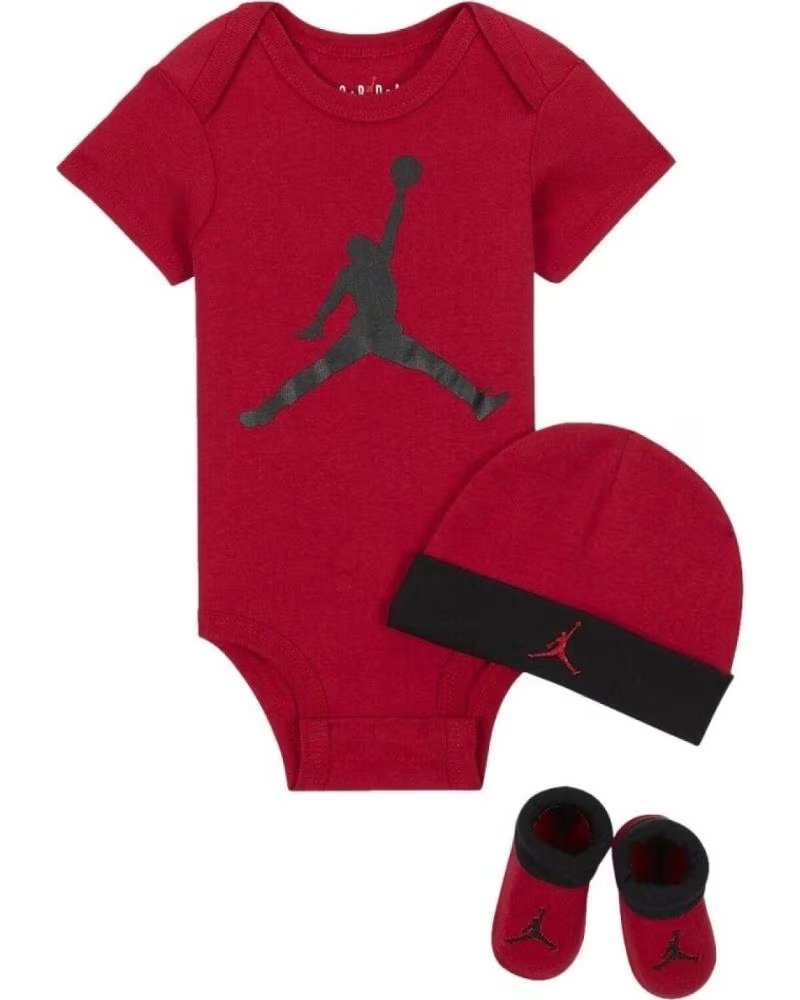 CONJUNTO BODY JORDAN JUMPMAN SET LJ0041-RK2 VERMELHO E PRETO ROJO