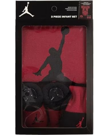 CONJUNTO BODY JORDAN JUMPMAN SET LJ0041-RK2 VERMELHO E PRETO ROJO
