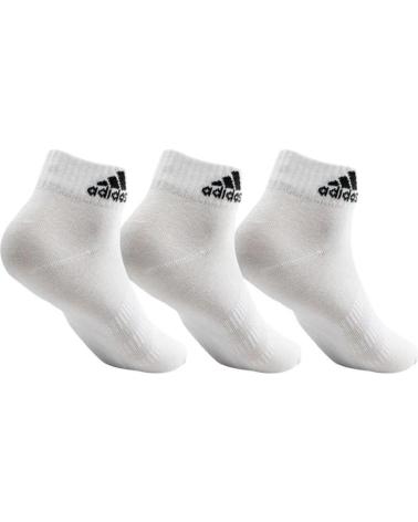 ADIDAS HT3468 CALZINI ALLA CAVIGLIA BIANCHI - CONFEZIONE DA 3 WHITE