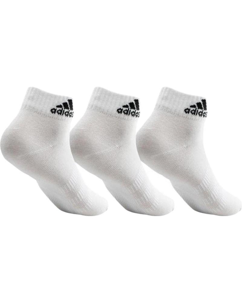 ADIDAS HT3468 CALZINI ALLA CAVIGLIA BIANCHI - CONFEZIONE DA 3 WHITE