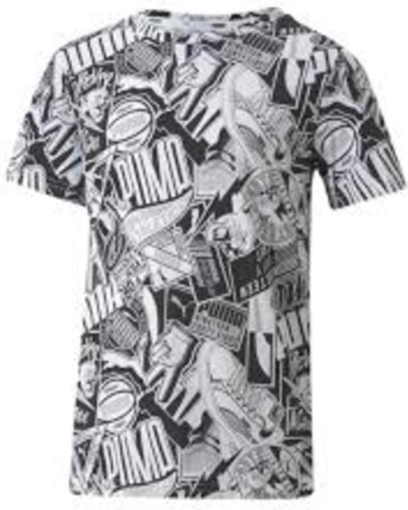 PUMA ALPHA AOP TEE B T-SHIRT SCHWARZ 58126901 NEGRO