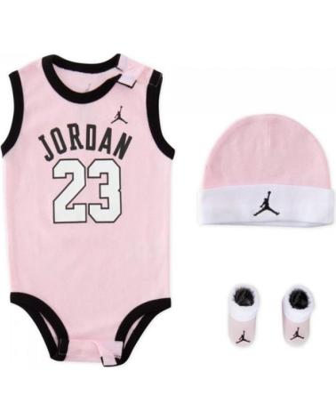 JORDAN BABY BODYSET 3-TEILIG 23 JERSEY ROSA WEISS SCHWARZ MJ0208-A9Y MULTICOLOR
