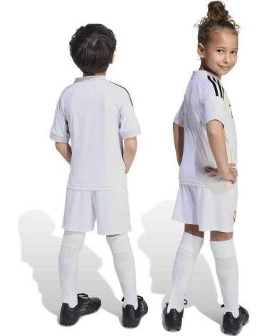 ADIDAS MINIKIT 1ª EQUIPACIÓN REAL MADRID BEBÉ JR BLANCO (TALLA 25-26) BLANCO