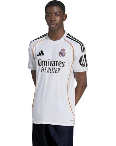 ADIDAS CAMISOLA REAL MADRID 1º EQUIPAMENTO 25-26 JJ1931 BRANCA BLANCO