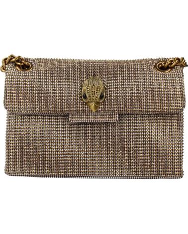 KURT GEIGER LONDON FABRIC MINI KENSINGTON CROSSBODY BAG GOLD BEIGE BEIGE40