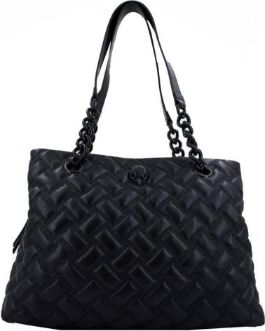 KENSINGTON QUILTED TOTE BAG BLACK - KURT GEIGER LONDON BLACK00