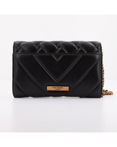 KURT GEIGER LONDON KENSINGTON CAIN CROSSBODY WALLET BLACK BLACK00