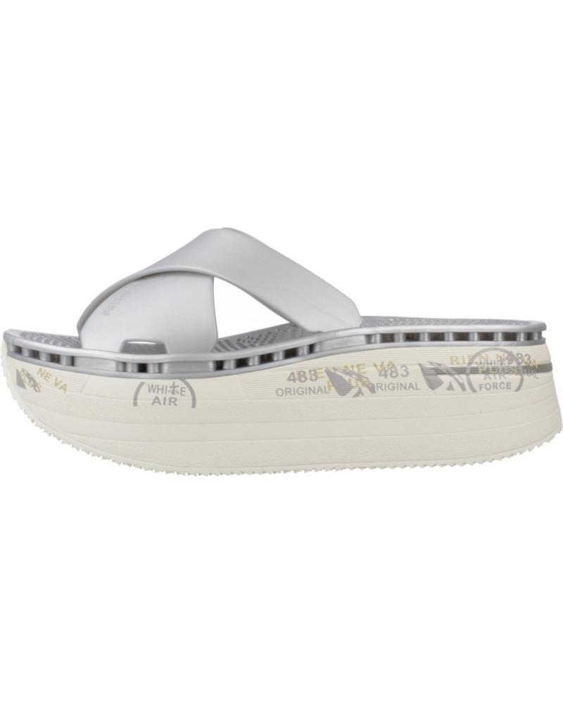 PREMIATA MOURA SILVER PLATFORM SANDAL 7458 7458