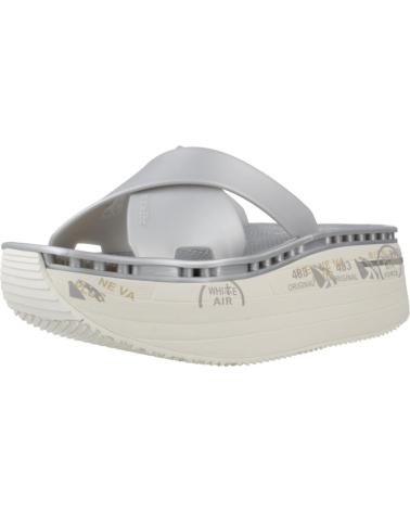 PREMIATA MOURA SILVER PLATFORM SANDAL 7458 7458