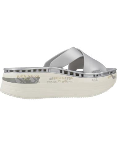 PREMIATA MOURA SILVER PLATFORM SANDAL 7458 7458