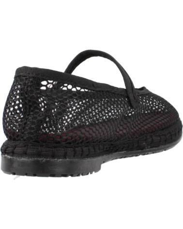 FLABELUS ISABELLA BLACK BALLERINA FLAT BLACK