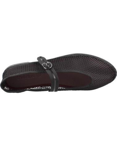 FLABELUS ISABELLA BLACK BALLERINA FLAT BLACK