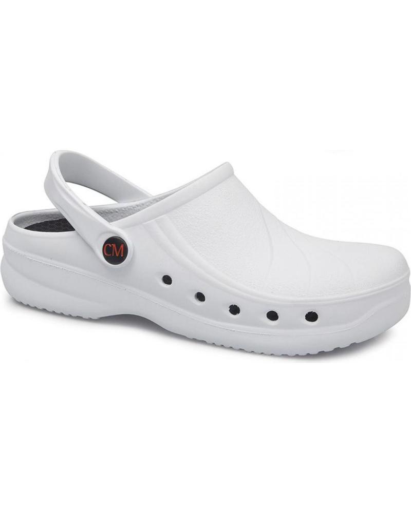 Woman and Man Clogs CALZAMEDI ZUECO DE TRABAJO ANATOMICO UNISEX BLANCO