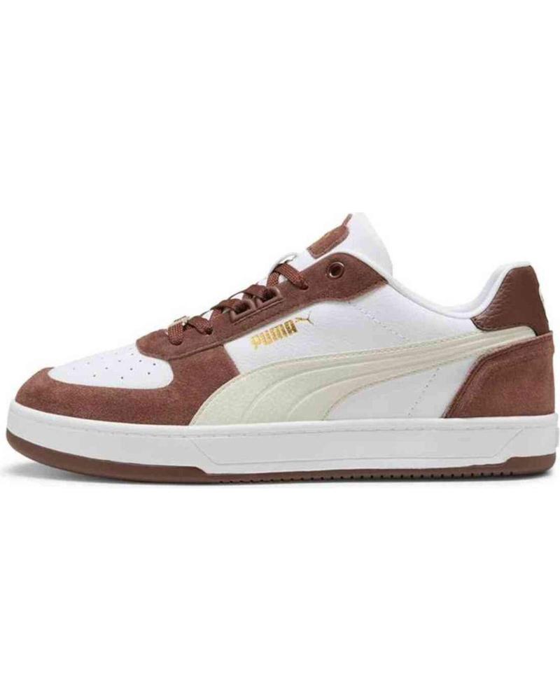 BASKETS PUMA CAVEN 2.0 LUX 395080-08 BLANC MARRON BLANCO MARRON
