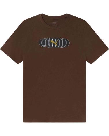 CAMISETA MANGA CORTA PUMA 686890-65 MARRÓN MARRON