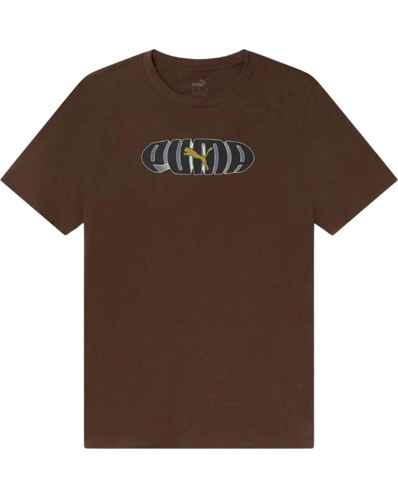 T-SHIRT MANCHES COURTES PUMA 686890-65 MARRON MARRON