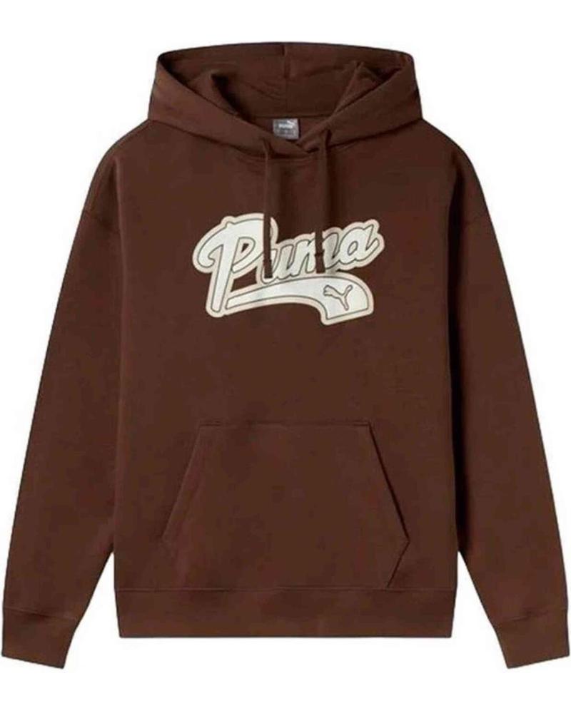 MOLETOM COM CAPUZ PUMA SCRIPT HOODIE 686903-65 MARROM MARRON